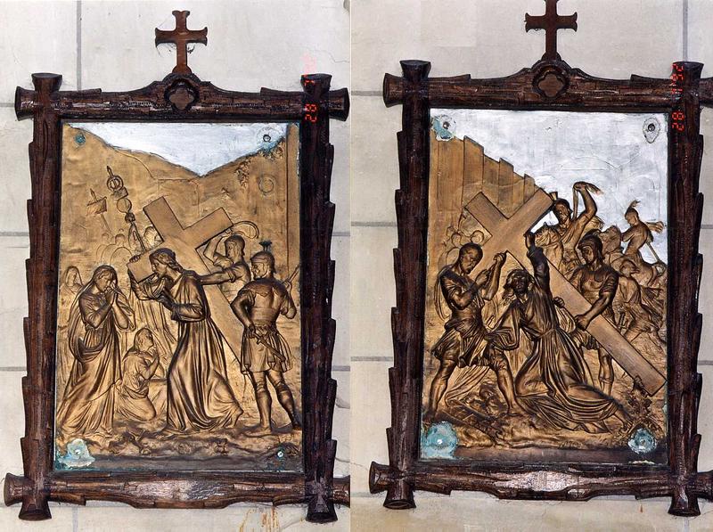 chemin de croix, vue partielle - © Ministère de la Culture (France), Conservation des antiquités et des objets d'art de l'Indre-et-Loire, tous droits réservés 