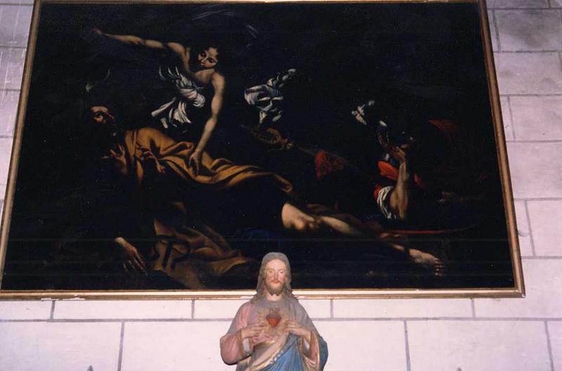 tableau : saint Pierre dans la prison Mamertine, vue générale