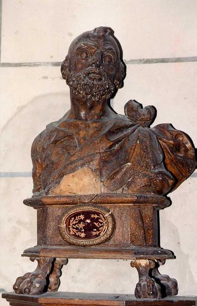 buste-reliquaire de saint Pierre, vue générale - © Ministère de la Culture (France), Conservation des antiquités et des objets d'art de l'Indre-et-Loire, tous droits réservés