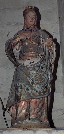 statue : Vierge de la Visitation, vue générale - © Ministère de la Culture (France), Conservation des antiquités et des objets d'art de l'Indre-et-Loire, tous droits réservés 