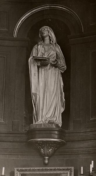 statue : sainte Anne, vue générale - © Ministère de la Culture (France), Conservation des antiquités et des objets d'art de l'Indre-et-Loire, tous droits réservés 