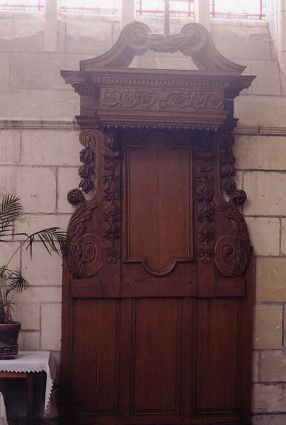 Dais d'autel de stalle abbatiale