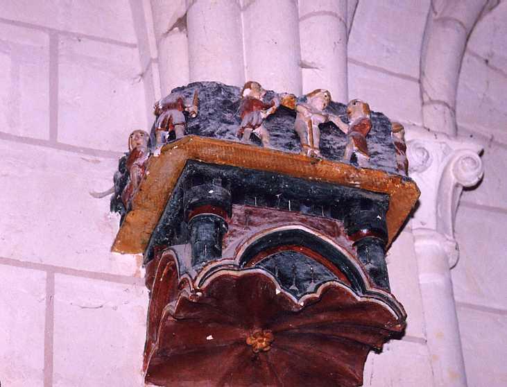 chapiteau  : scène de martyre, vue générale