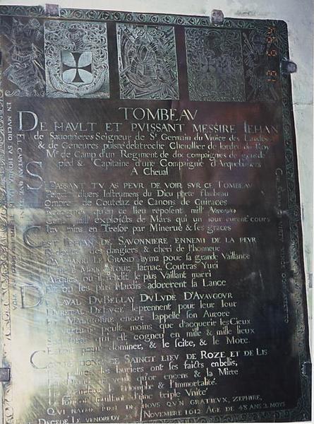 Plaque funéraire