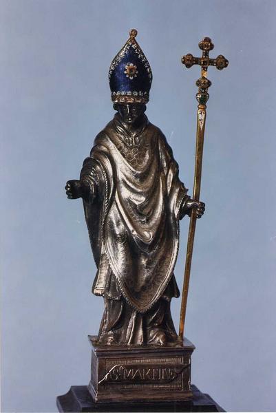 statue (statuette) : Saint Martin, vue générale - © Ministère de la Culture (France), Conservation des antiquités et des objets d'art de l'Indre-et-Loire, tous droits réservés