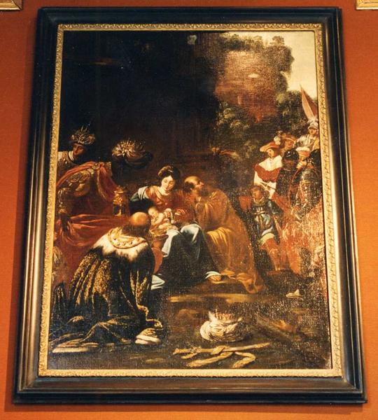 tableau : Adoration des mages (l'), vue générale - © Ministère de la Culture (France), Conservation des antiquités et des objets d'art de l'Indre-et-Loire, tous droits réservés