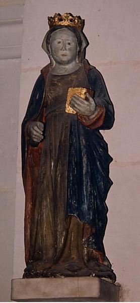 statue : sainte Radegonde, vue générale