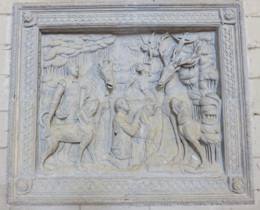 bas-relief : Saint Hubert