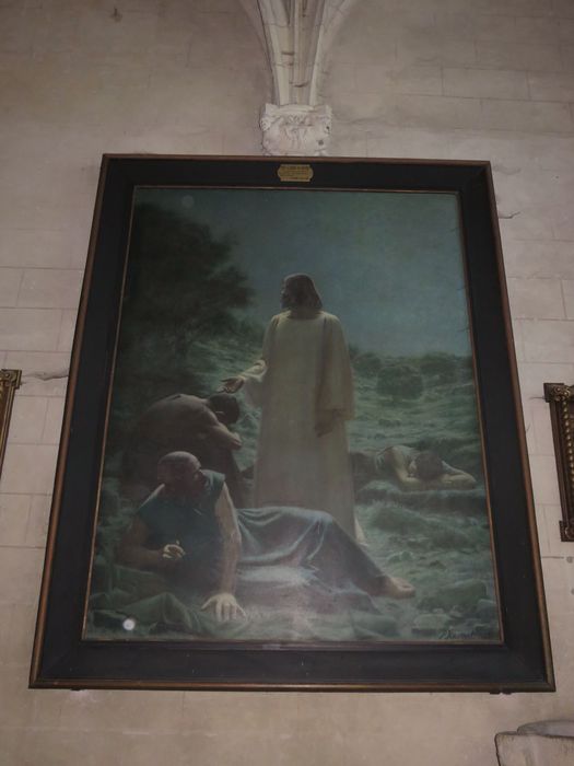 tableau : Jésus au Jardin des Oliviers - © Ministère de la Culture (France), Conservation des antiquités et des objets d'art de l'Indre-et-Loire, tous droits réservés 