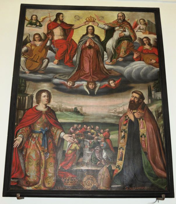tableau : l'Assomption et le Couronnement de la Vierge - © Ministère de la Culture (France), Conservation des antiquités et des objets d'art de l'Indre-et-Loire, tous droits réservés 