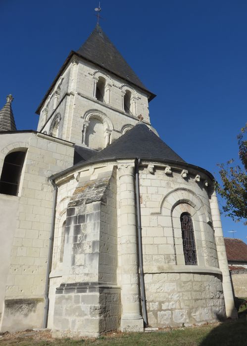 Eglise Saint-Avant, chevet, ensemble sud-est, vue générale