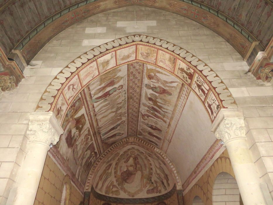 Eglise Saint-Martin, peintures monumentale du choeur