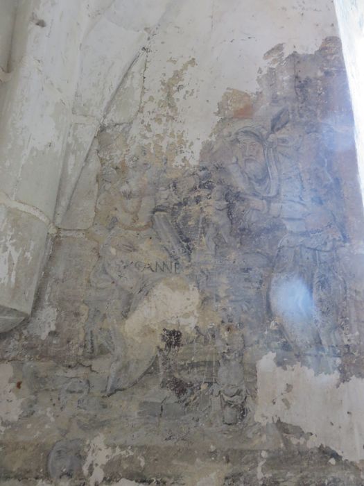 peintures monumentales de la sacristie : Scènes de l'histoire biblique de Suzanne, détail