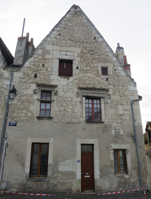 Maison : Pignon est de la maison est, vue générale