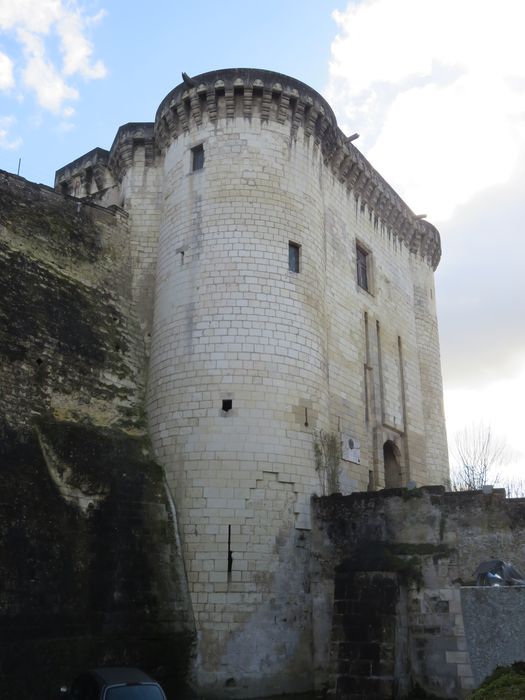 Château et son enceinte : Porte Royale, élévation ouest, vue générale