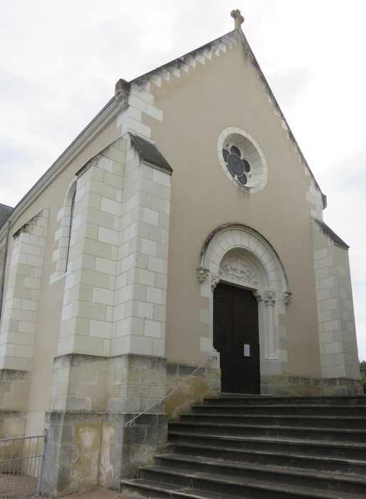 Eglise  Saint-Vincent : Façade occidentale, vue générale