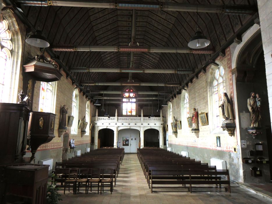 Eglise  Sainte-Eulalie : Nef, vue générale