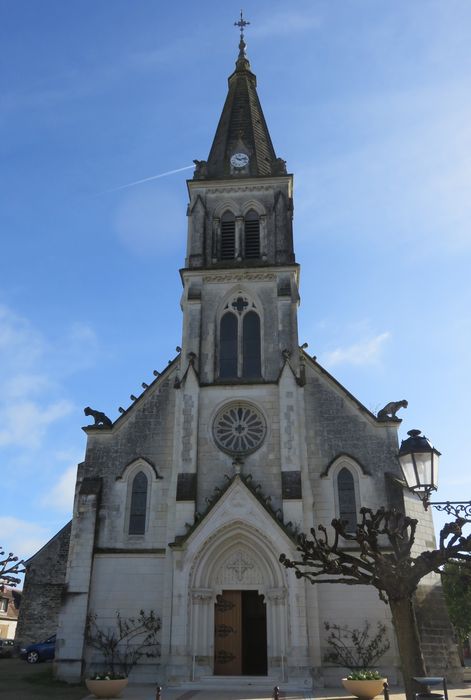 Eglise  Saint-Martin : Façade occidentale, vue générale