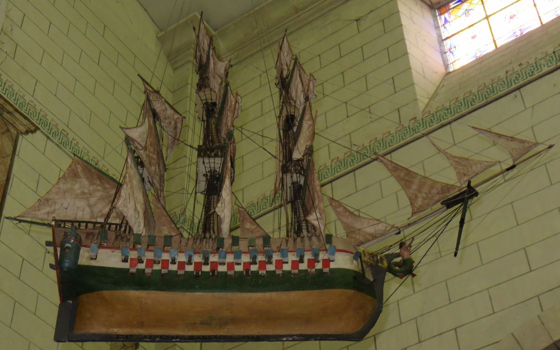 ex-voto : maquette d'un navire, dit l'Union
