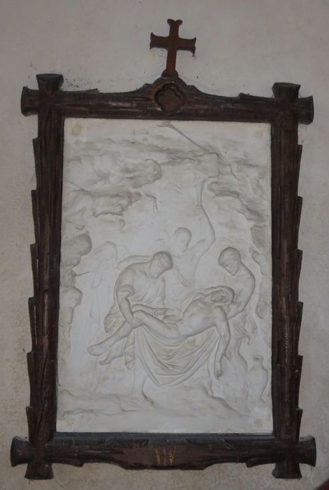 bas-relief (chemin de Croix) : Détail d'une station - © Ministère de la Culture (France), Conservation des antiquités et des objets d'art de l'Indre-et-Loire – Tous droits réservés 