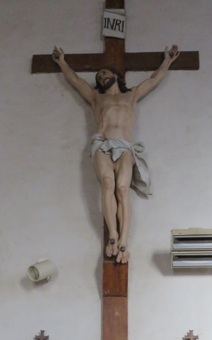 croix (crucifix) : Christ en croix - © Ministère de la Culture (France), Conservation des antiquités et des objets d'art de l'Indre-et-Loire, tous droits réservés