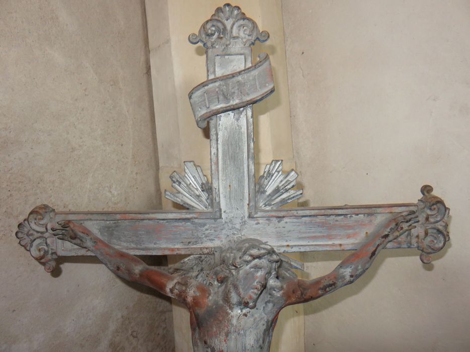 croix (crucifix), vue partielle - © Ministère de la Culture (France), Conservation des antiquités et des objets d'art de l'Indre-et-Loire, tous droits réservés 