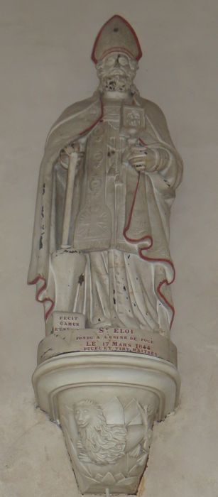 statue : Saint Eloi - © Ministère de la Culture (France), Conservation des antiquités et des objets d'art de l'Indre-et-Loire, tous droits réservés