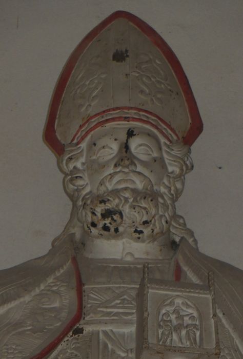 statue : saint Eloi, détail - © Ministère de la Culture (France), Conservation des antiquités et des objets d'art de l'Indre-et-Loire, tous droits réservés 