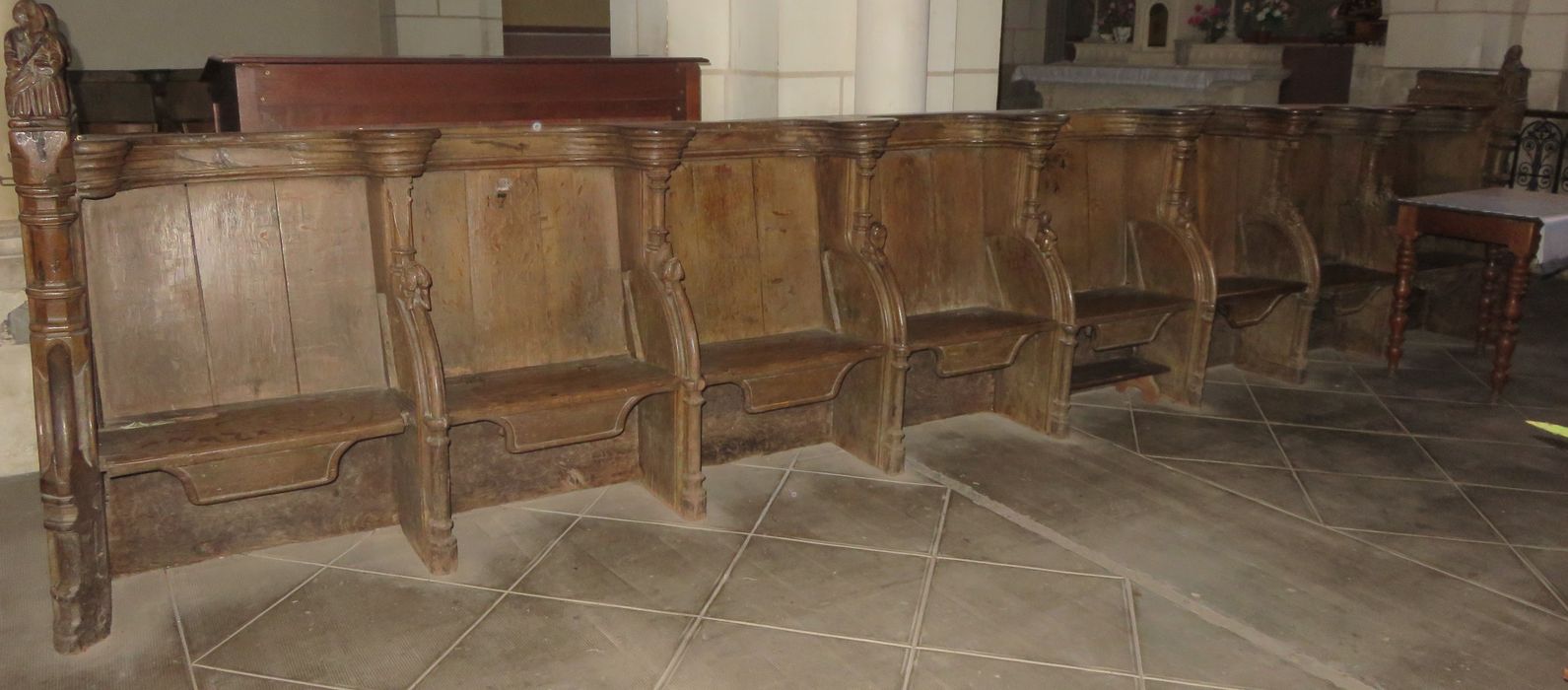 stalles - © Ministère de la Culture (France), Conservation des antiquités et des objets d'art de l'Indre-et-Loire, tous droits réservés 