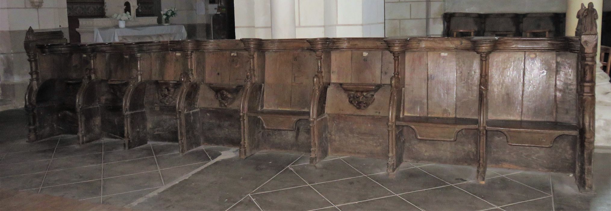stalles - © Ministère de la Culture (France), Conservation des antiquités et des objets d'art de l'Indre-et-Loire – Tous droits réservés 