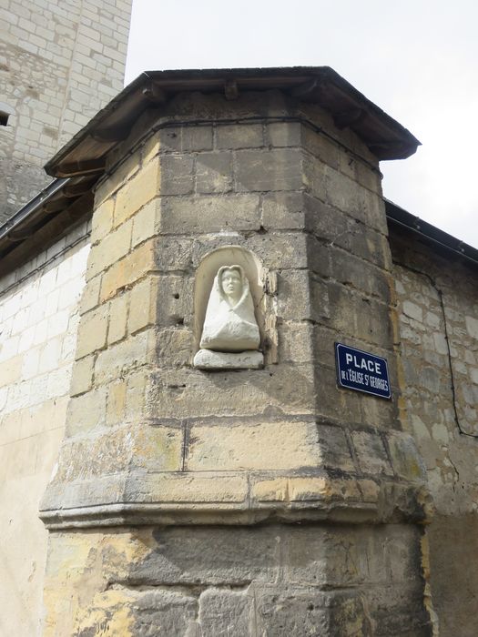 Eglise Saint-Georges de La-Haye-Descartes : Façade latérale est, détail