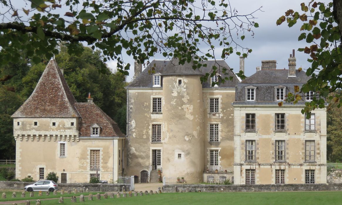 Château de Boussay : Ensemble sud, vue générale