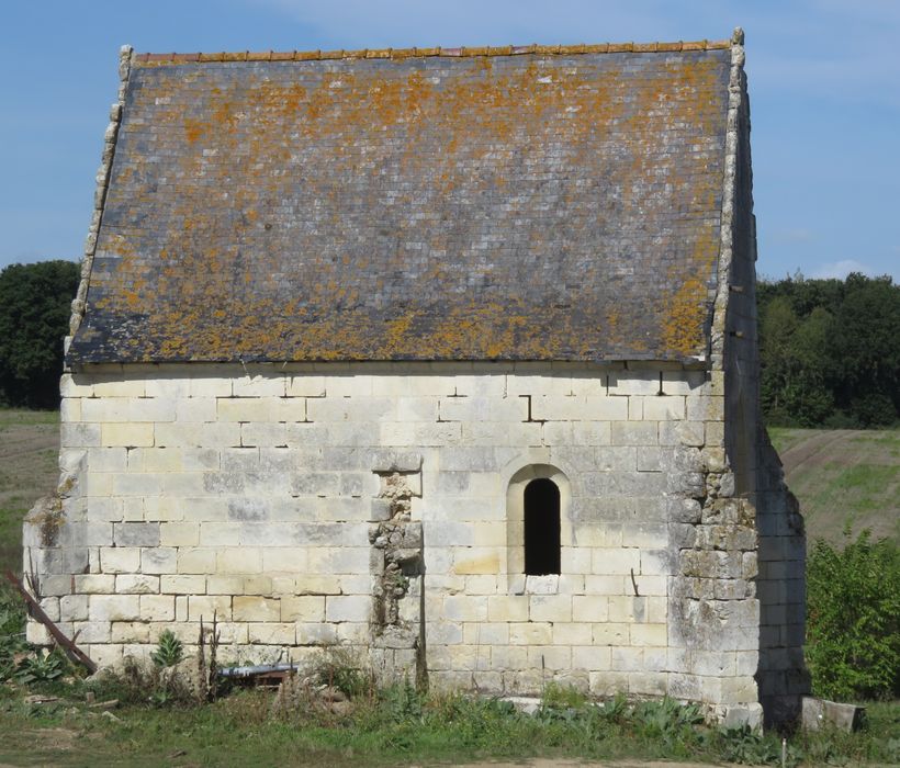 Ancienne chapelle du Genêt : Façade latérale nord, vue générale