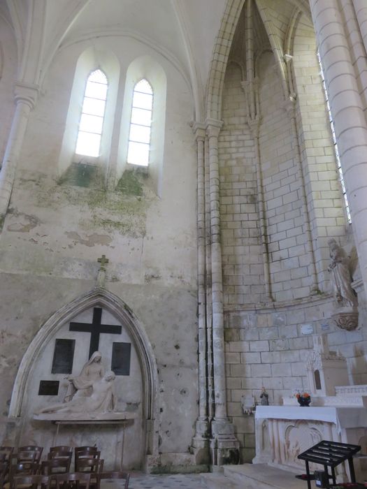 Eglise Saint-Mandé-Saint-Jean : Collatéral nord, vue partielle