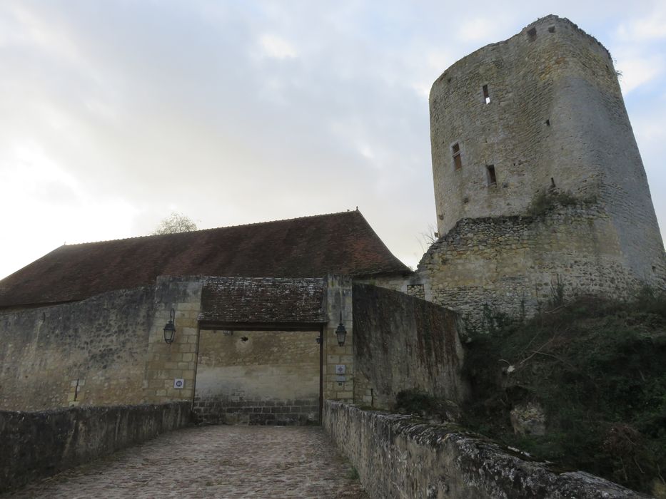 Château du Châtelier : Accès est, vue générale