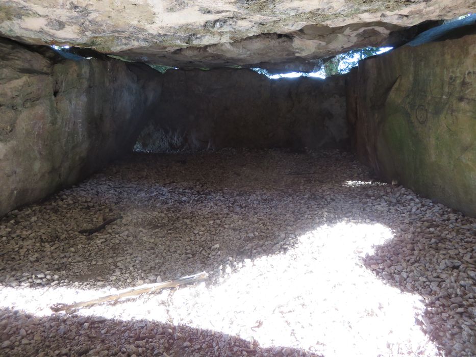 Dolmen dit de Mettray ou de la Grotte aux Fées, vue partielle