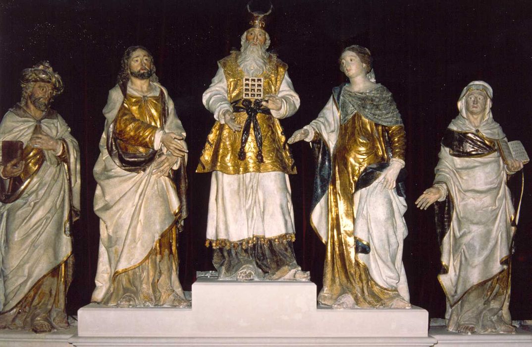 groupe sculpté : le Mariage de la Vierge