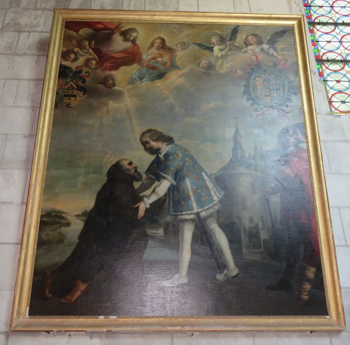 Tableau : Saint François-de-Paule reçu par le dauphin Charles VIII à Amboise, en 1483 ou Charles VIII accueillant saint François de Paule (?)