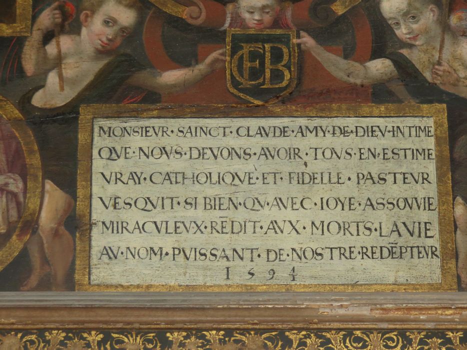 tableau : Scènes de la vie de saint Claude, détail