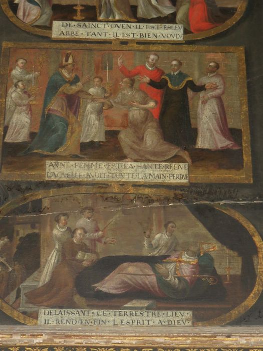 tableau : Scènes de la vie de saint Claude, détail