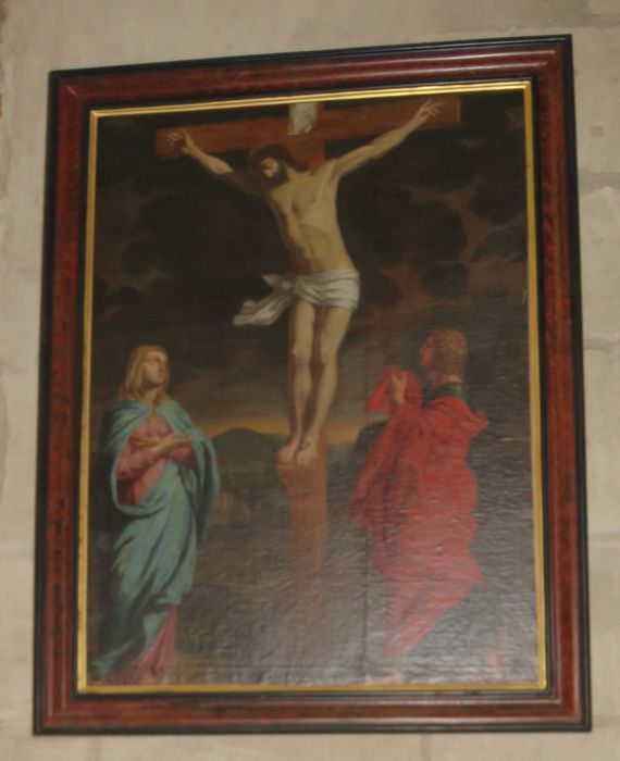 tableau : Crucifixion avec la Vierge et saint Jean