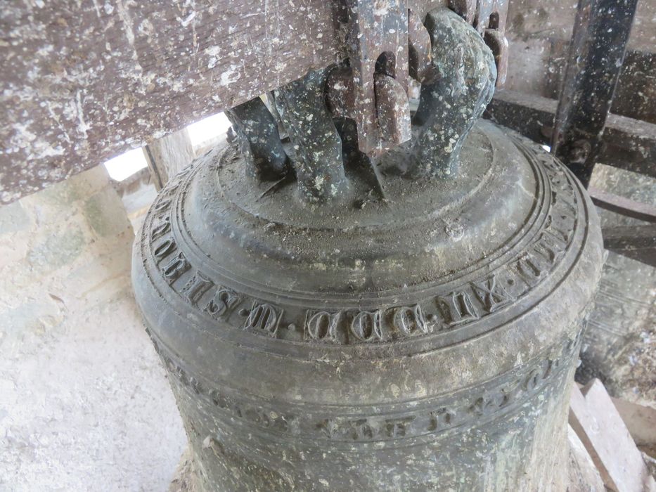 cloche de la chartreuse du Liget, détail de l'inscription