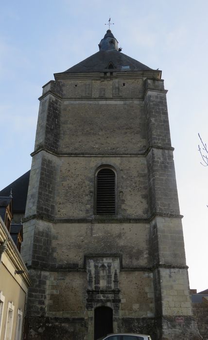 Clocher, élévation ouest