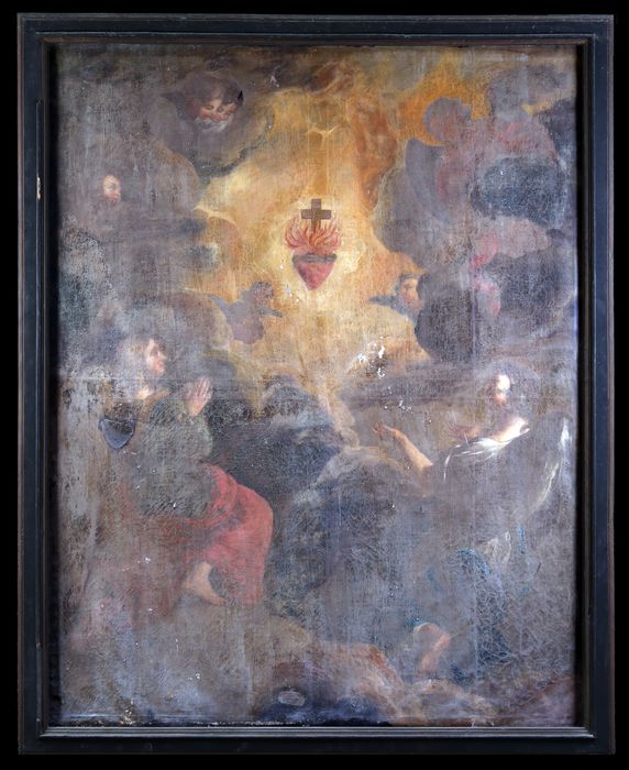 Tableau : Adoration du Sacré-Coeur