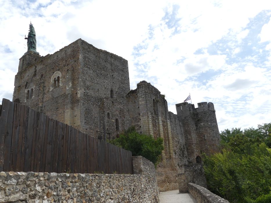 donjon, élévations nord et ouest