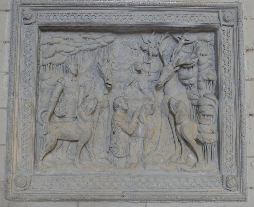 bas-relief : Saint Hubert