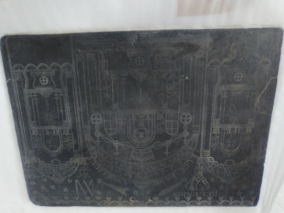 ex-voto, ardoise gravée n°3