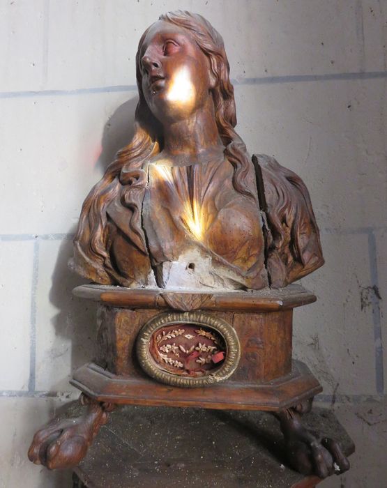 buste-reliquaire de sainte Madeleine - © Ministère de la Culture (France), Conservation des antiquités et des objets d’art d'Indre-et-Loire - Tous droits réservés