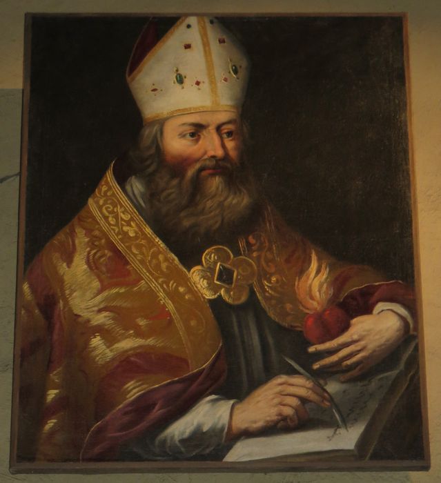 tableau : Saint Augustin - © Ministère de la Culture (France), Conservation des antiquités et des objets d’art d'Indre-et-Loire - Tous droits réservés