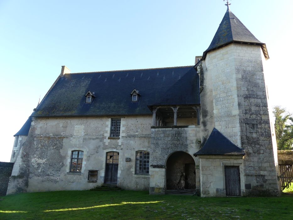 Seconde cour, logis, façade ouest